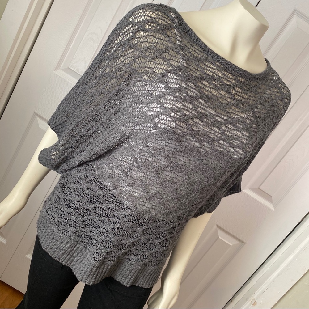 👙 Willi Smith // Mesh Sheer Poncho Top